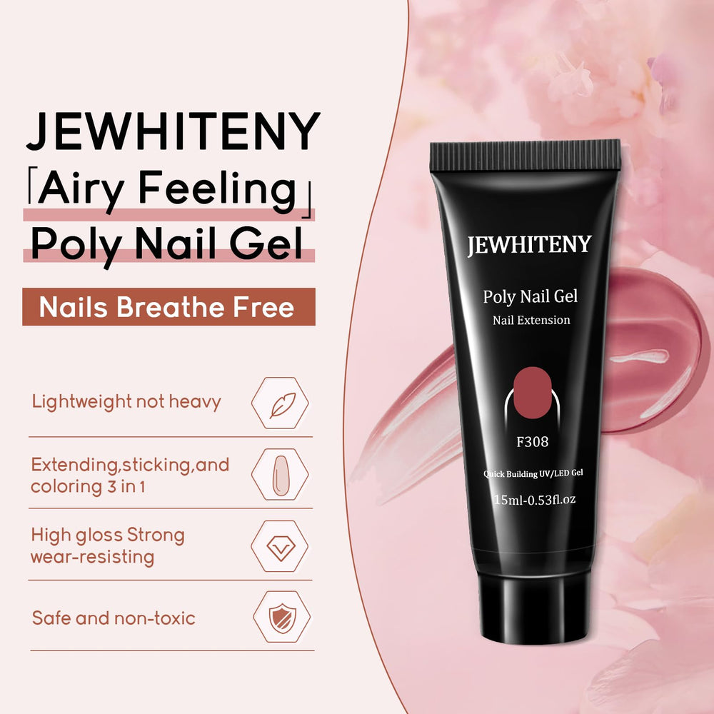 JEWHITENY top coat delivers glossy, durable shine on nails.