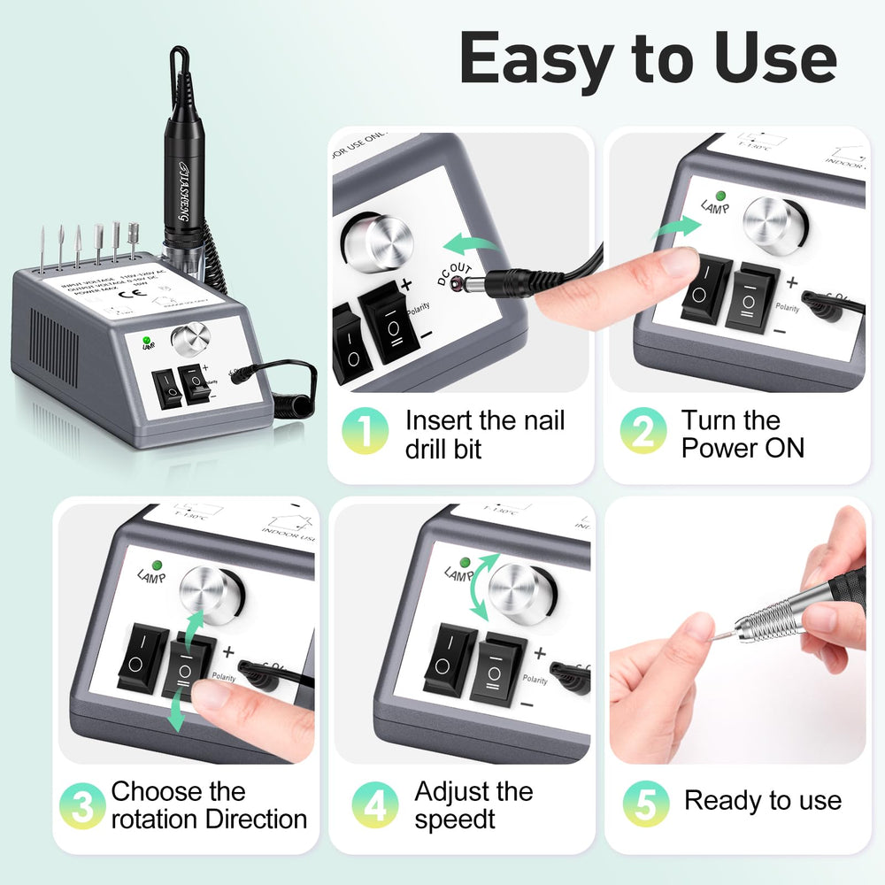 JIASHENG 6pc drill bits extend shaping and detailing options