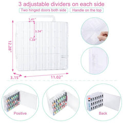 JIASHENG nail polish organizer top handle for portable storage