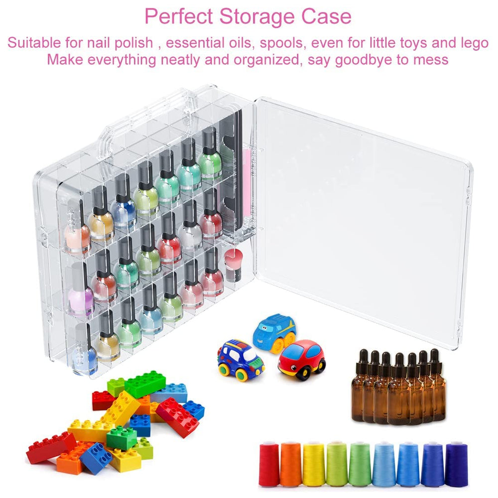 JIASHENG nail polish organizer transparent plastic for durable use