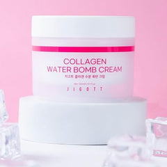 Close-up of Water Drop texture releasing moisture on Jigott Cream