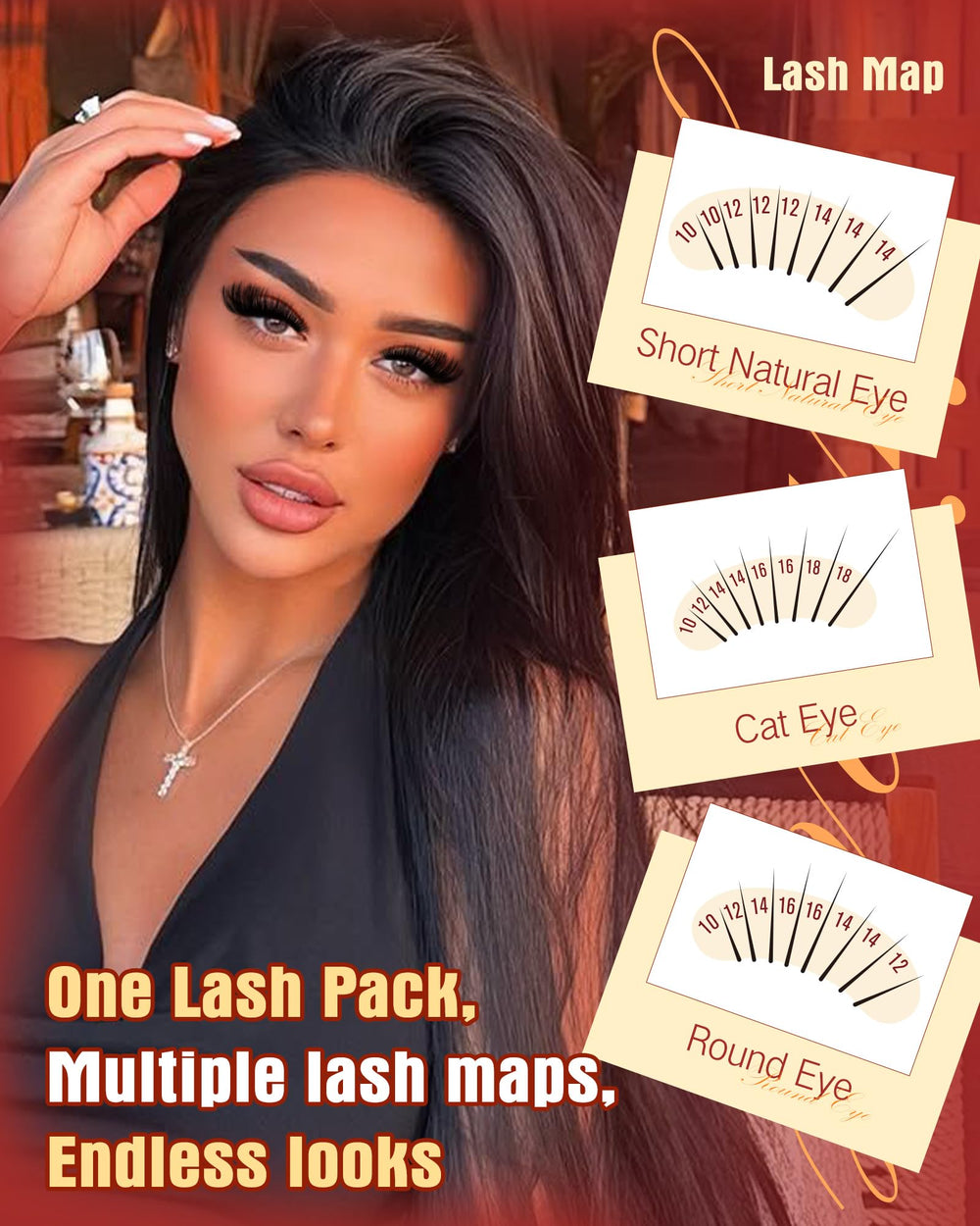 JIMIRE 10-18mm clusters blend with natural lashes for seamless fullness