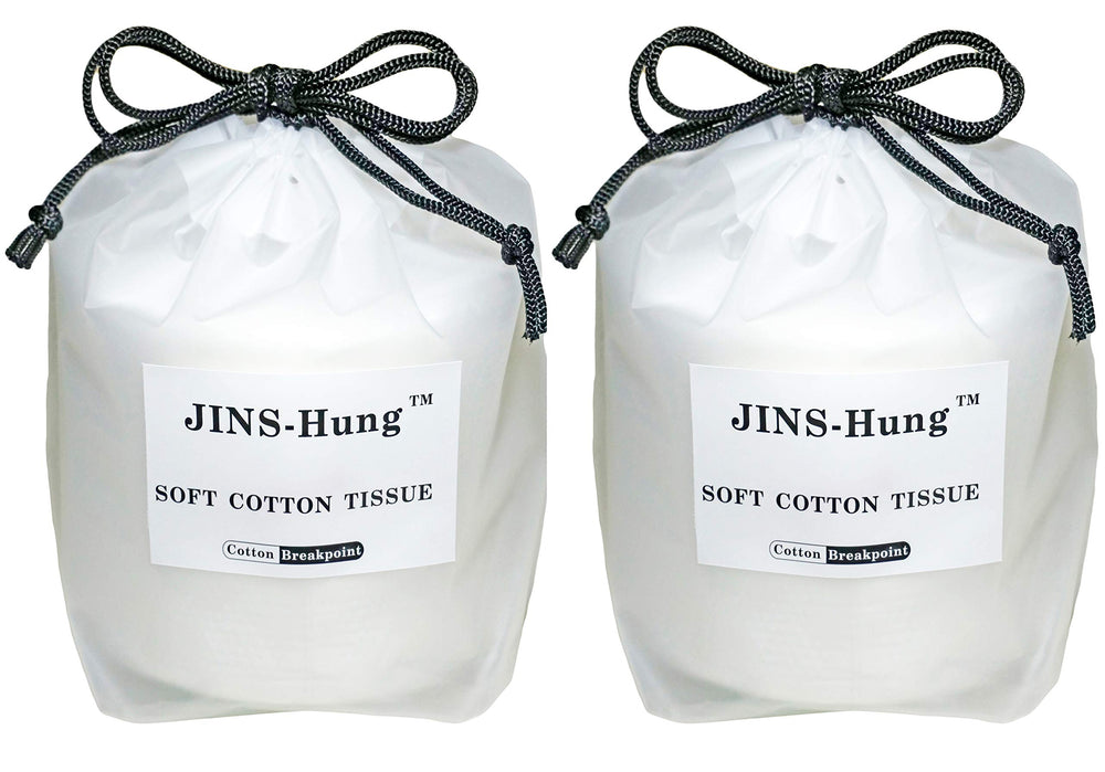 JINS-Hung natural disposable facial towel roll close-up showing soft terry texture for gentle cleansing.