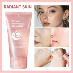 JISKG collagen night wrap mask sheet texture for deep hydration