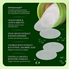 Niacinamide component close-up hinting at brighter, more even skin tone.