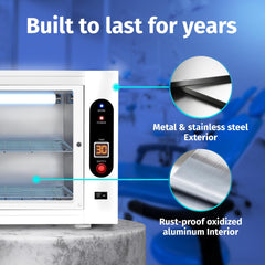 JJ CARE UV sterilizer glass door shows clear process view