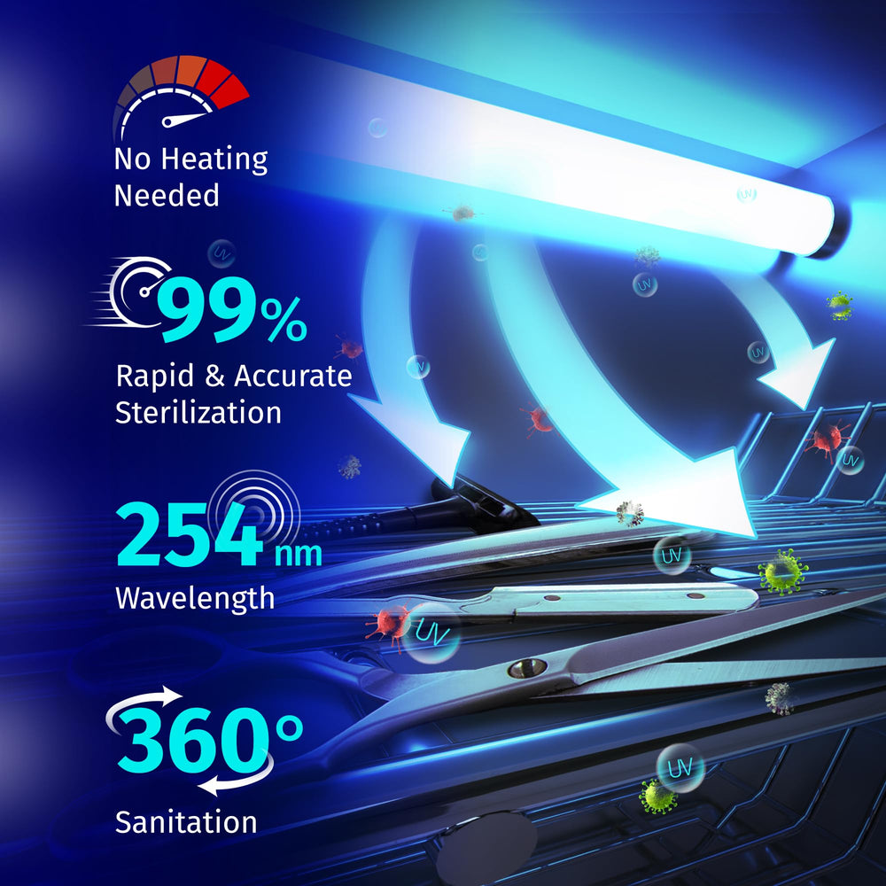 JJ CARE UV sterilizer stainless steel body for durability