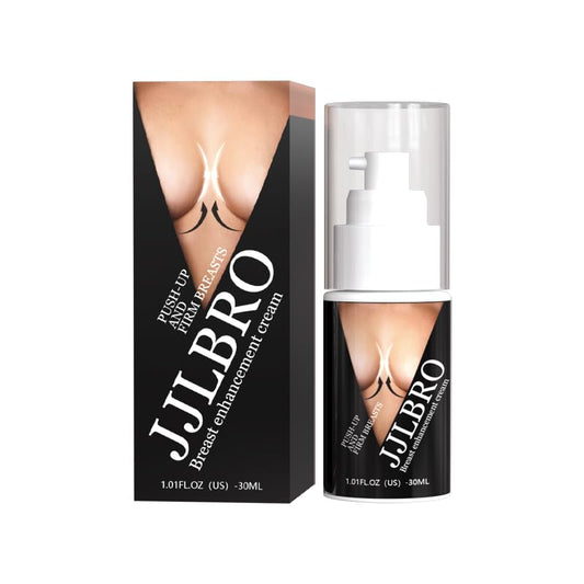 JJLBRO Breast Enhancement Cream close-up shows smooth texture for hydration