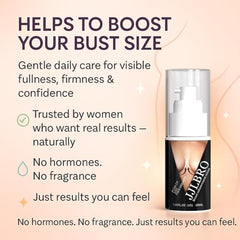JJLBRO Breast Enhancement Cream tube displays gentle formula for sensitive skin