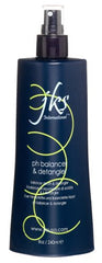 JKS Ph Balancer Detangler bottle image showing mineral-neutralizing formula for post-swim hair care