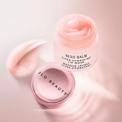 JLO BEAUTY Beso Balm Travel Pack keeps lips hydrated at home, in bag, or away.