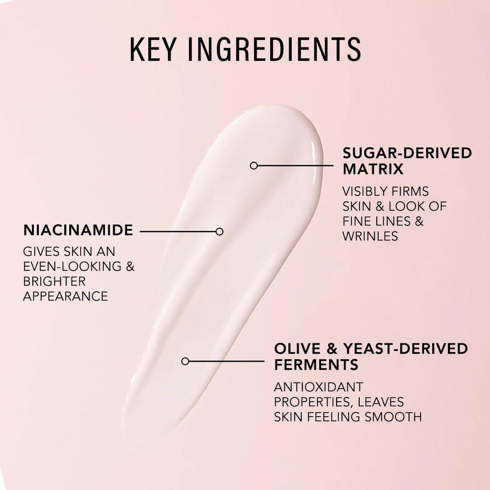 JLO Beauty Brightening Serum ingredients table signals vitamin C and niacinamide support.