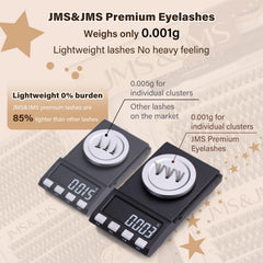JMS&JMS precision tweezers for cluster lash placement