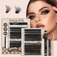JMS&JMS Lash Clusters Kit packaging, ideal for at-home lash DIY.