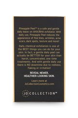 JO COLLECTION Pineapple Peel label detail highlights key active ingredients.