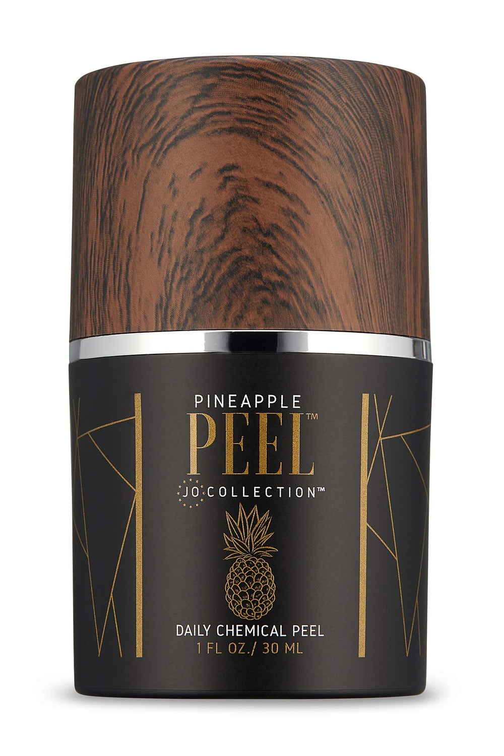 JO COLLECTION Pineapple Peel night-routine setup with glowing skin outcome.