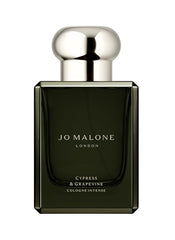 Jo Malone Cypress & Grapevine bottle with fresh woody notes for everyday wear.