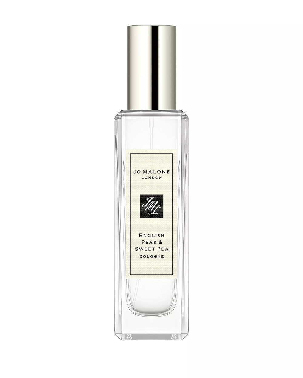 Jo Malone English Pear & Sweet Pea bottle with fresh pear and florals for daily wear.