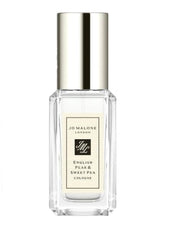 Jo Malone English Pear & Sweet Pea Cologne bottle offering a garden-fresh, light floral scent for everyday wear.