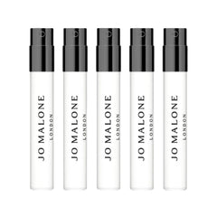Jo Malone London discovery collection bottles—five fragrance samples to explore at home or on the go.