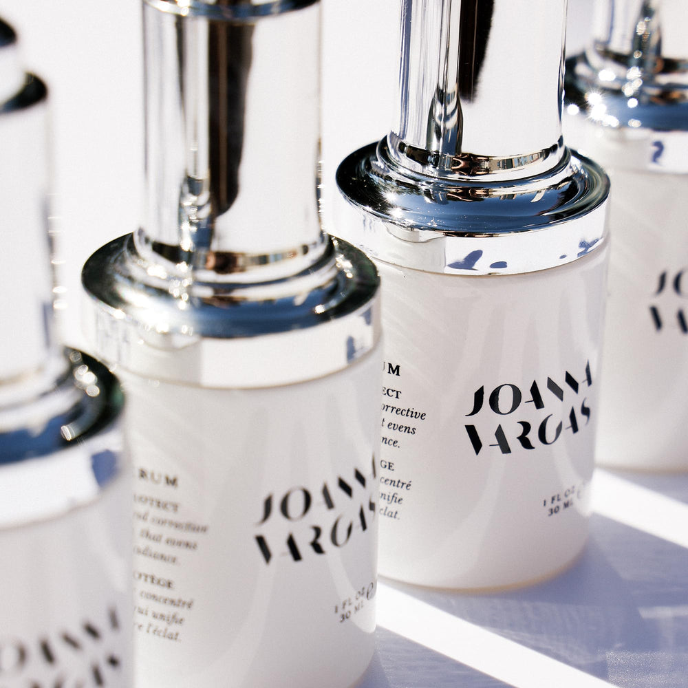 Joanna Vargas Vitamin C Serum dropper dispensing for precise, even-tone results
