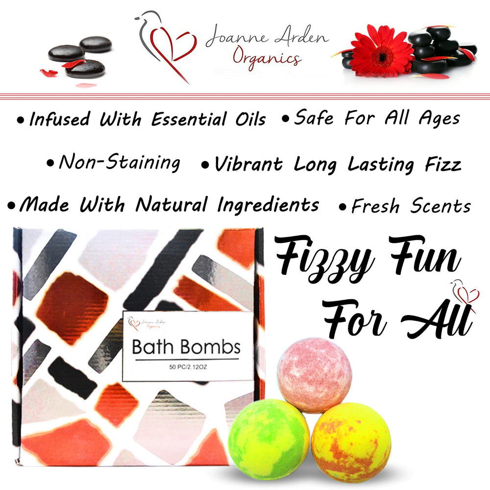 Joanne Arden Organics bath bombs, individually wrapped, ideal as thoughtful gifts
