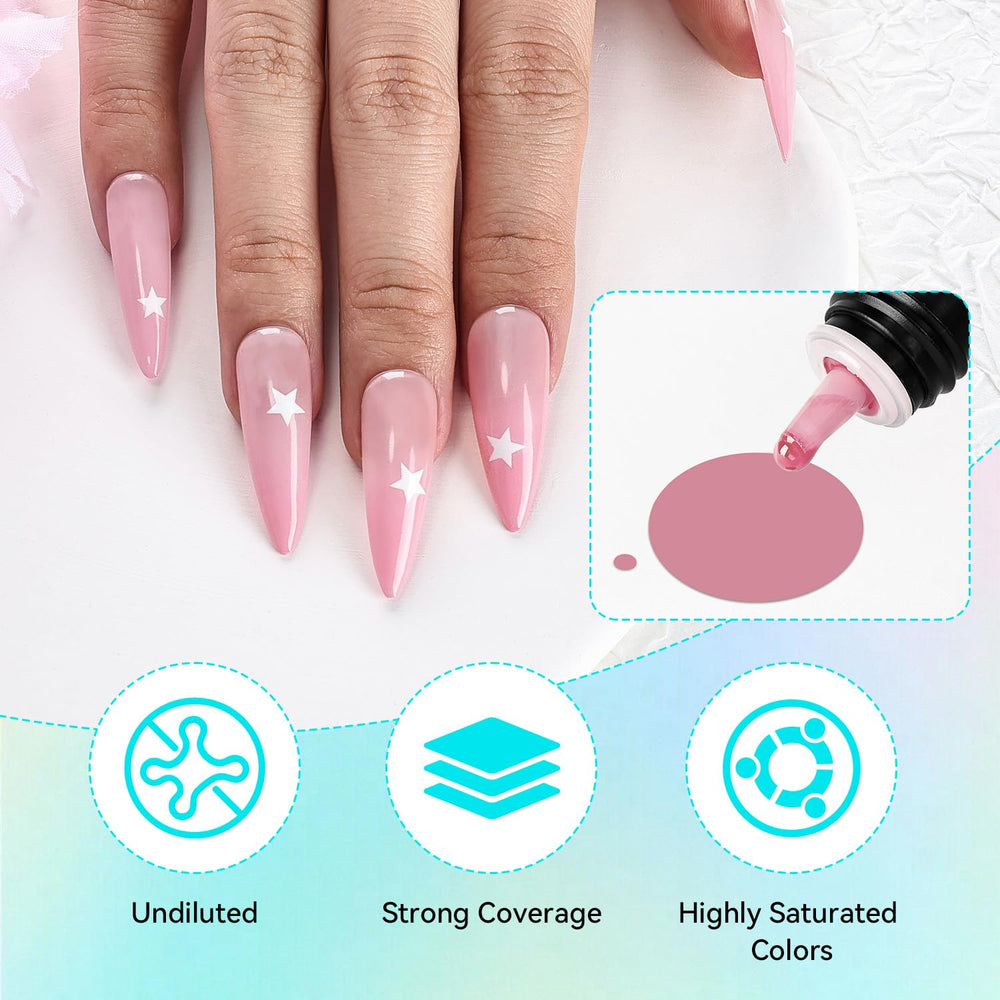 JODSONE color swatches show vibrant gel shades for quick design planning