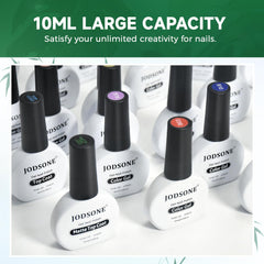 JODSONE safe gel with natural minerals highlighted for healthy manicures.