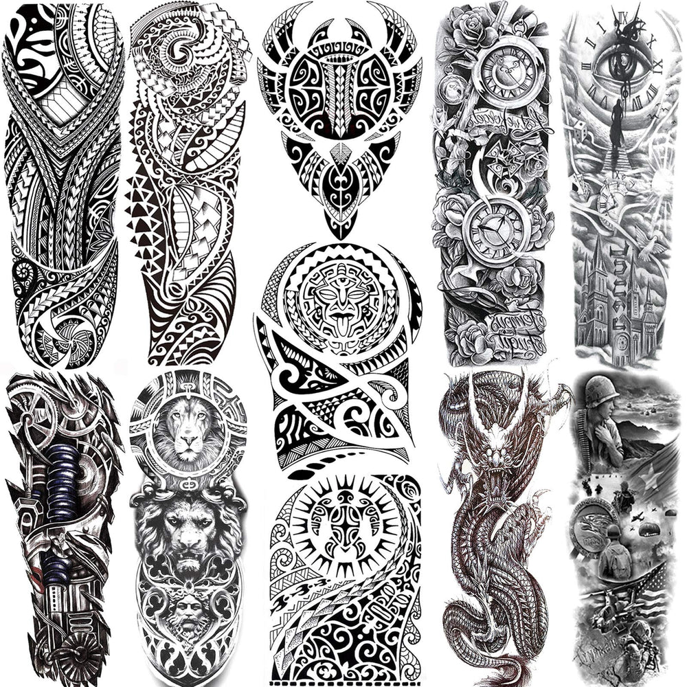 JOEHAPY NEZAR Maori full-sleeve tattoo design for standout temporary body art