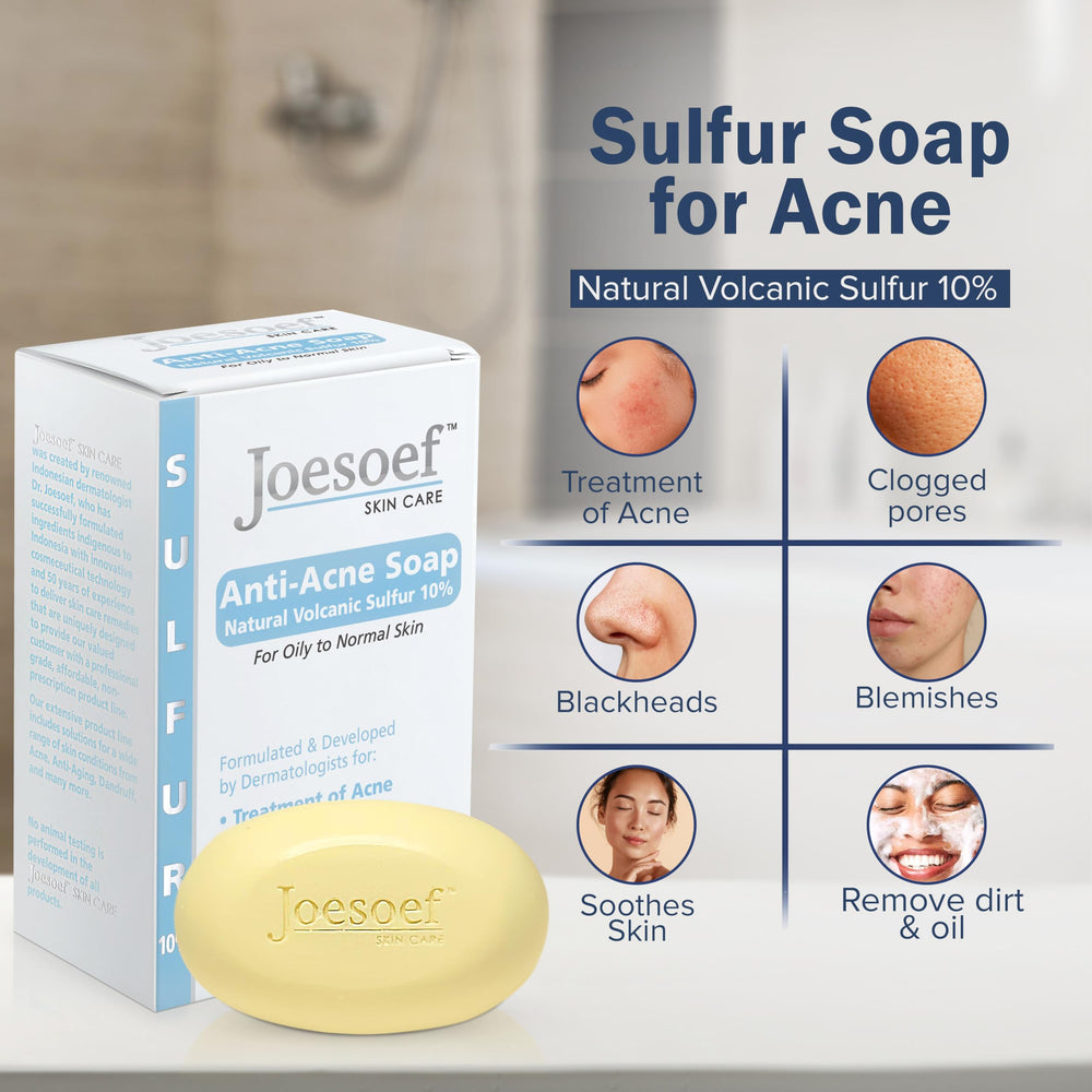 JOESOEF sulfur soap foam-lather highlighting gentle cleansing for oily skin