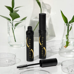 Joey Healy Brow Renovation Serum application in the morning supports daily brow maintenance.
