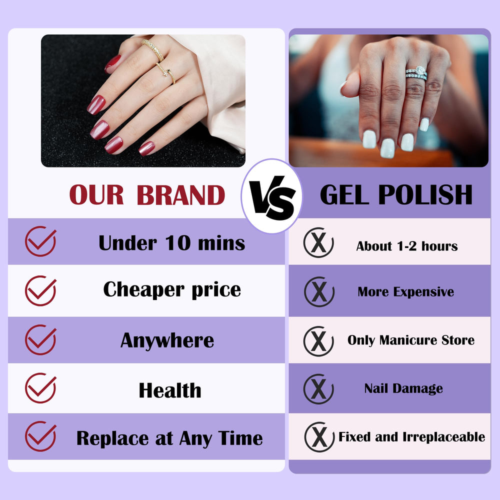 Jofay Fashion 32-piece press-on nails kit for versatile styling
