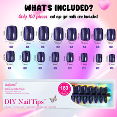 Jofay Fashion Bt Art Box nails in 5 styles for varied looks.