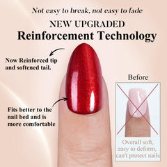 Jofay Fashion natural fit almond nails with tapered edges for daily comfort