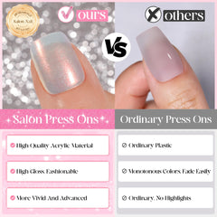 Jofay Fashion press-on nails in 12 sizes for a secure, customizable fit.