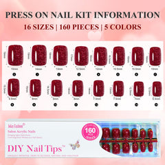 Jofay Fashion travel case with press-on nails for on the go use.