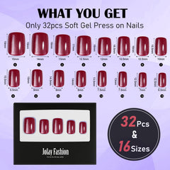 Jofay Fashion soft gel nails for gentle, comfortable wear