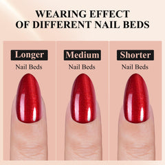 Jofay Fashion Valentines nails gift idea with festive red design