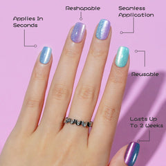 Jofay Fashion short press on nails with seamless cuticle line and soft gel finish