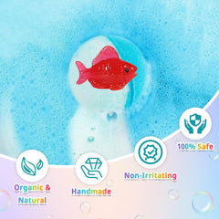 JOFEI jungle and sea animal designs add playful bath time visuals.