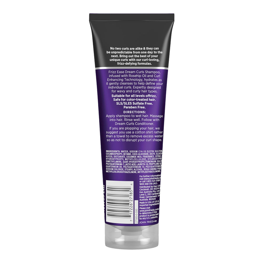 John Frieda Dream Curls Shampoo 2-pack packaging image showcases value and convenience.