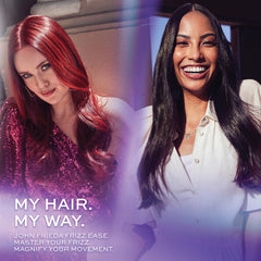 John Frieda Frizz Ease Beyond Smooth Conditioner bottle showing hydration for detangling