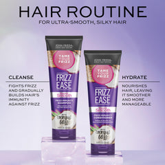 John Frieda Beyond Smooth conditioner application showing even distribution for softness