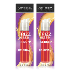 John Frieda Frizz Ease Original Serum bottle showing frizz control and shine