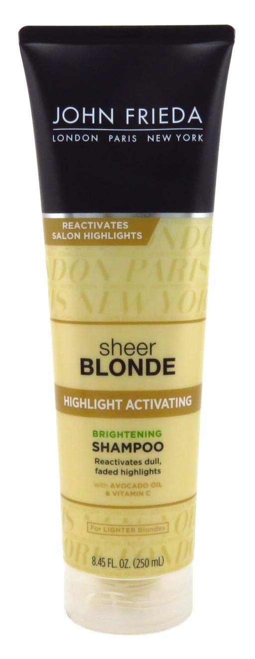 John Frieda Sheer Blonde pack of 3 packaging emphasizes value for blondes.