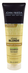 John Frieda Sheer Blonde pack of 3 packaging emphasizes value for blondes.