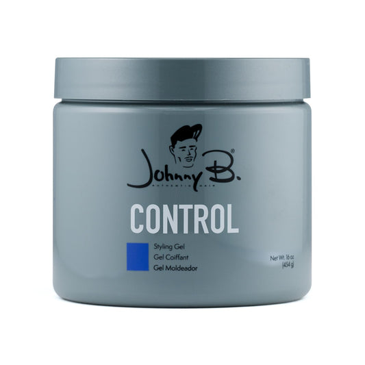 JOHNNY B. Control alcohol-free gel bottle front for long-lasting hold without flaking.