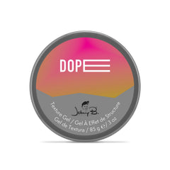 Johnny B. Dope Texture Gel on hair style demonstrates controlled shaping for straight or curly strands.