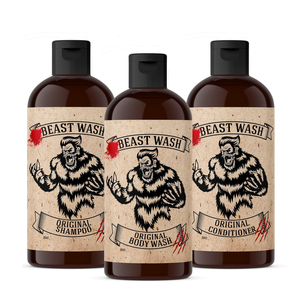 Johnny Slicks Beast Shampoo bottle suitable for clean, nourished hair.
