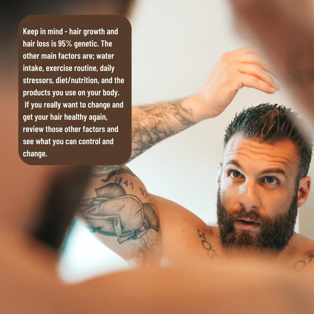 Johnny Slicks thinning hair kit after-shower routine image for quick styling and moisture